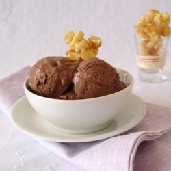Chocolate Ice Cream with Macadamia