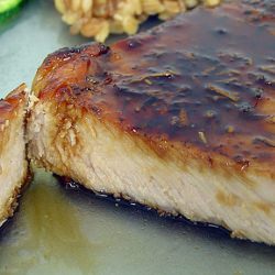 Pork Chops & Balsamic-Maple Glaze
