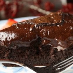Double-Baked Chocolate Cake