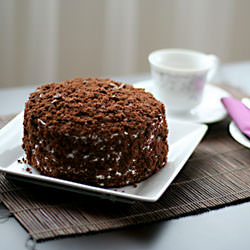 Devil’s Food White Out Cake