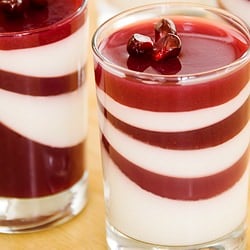 Pomegranate Lemon Panna Cotta