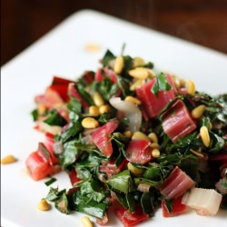 Rainbow Chard with Pine Nuts