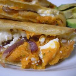 Sweet Potato and Cotija Quesadillas