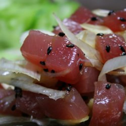 Raw Tuna & Leek Salad