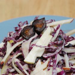 Red cabbage, Apple and Fig Salad
