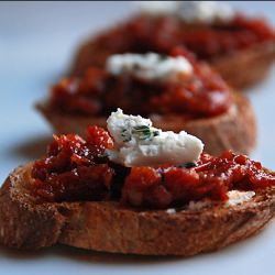 Sun-Dried Tomato Jam Crostini