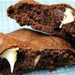 Fudgey White Chocolate Chip Cookies