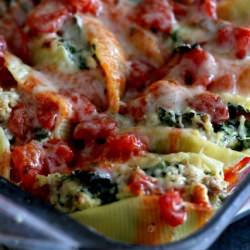 Sausage and Spinach Stuffed Shells