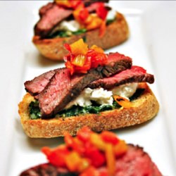 Steak & Goat Cheese Crostini