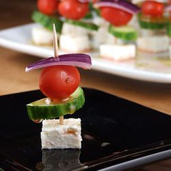 Easy Greek Appetizer Skewers