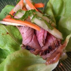 Tunisian Steak Lettuce Wraps