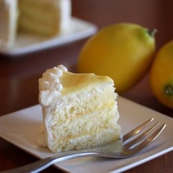 Triple Lemon Chiffon Cake