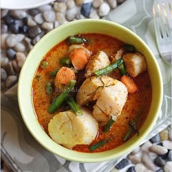 Chicken and Scallops Curry