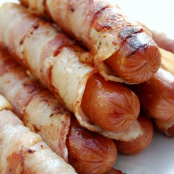 Bacon Wrapped Hot Dog