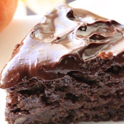 Eggless Chocolate Bottle Gourd Cake