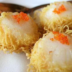 Jing Scallops in Deep-fried Filoes