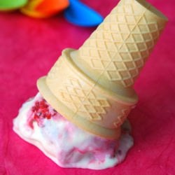 Raspberry Swirl Ice Cream