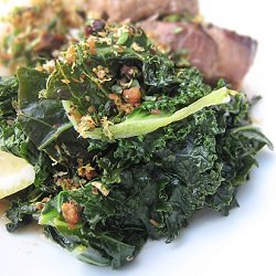 Sautéed Kale / Hazelnut Gremolata