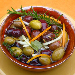 Herb-Marinated Olives