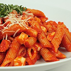 Penne with Tomato-Pepper Sauce