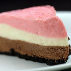 Neapolitan Malt Mousse Pie
