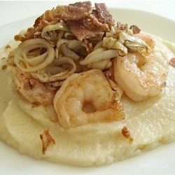 Sauteed Shrimp with Leeks and Bacon