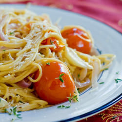 Spaghetti w/Tomatoes & Pecorino