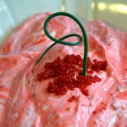 Frighteningly Pink Caviar Dip