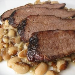 Roast Brisket with Beans