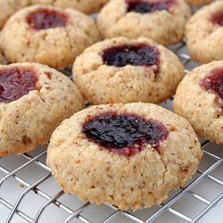 Passover Almond Thumbprint Cookies