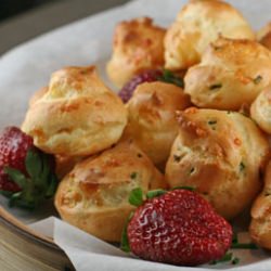 Savory Chive Gougeres