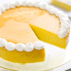 Mango and Honey Flan