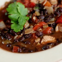Black Bean Chicken Red Pepper Stew
