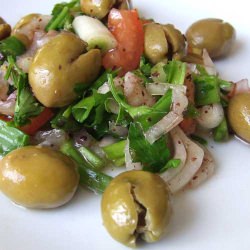 Green Olive Salad for Breakfast