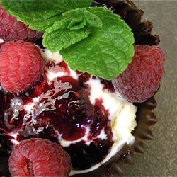 Raspberry Ice Cream Sundae