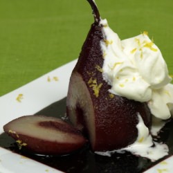 Wine-Poached Pears
