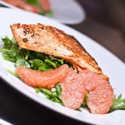 Crispy Shiitake Encrusted Salmon