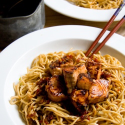 Teriyaki Salmon with Noodles