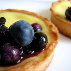 Buttermilk Tart with Blueberries