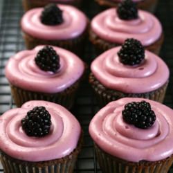 Blackberry Vanilla Cupcakes