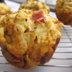Ham, Brie and Leek Muffins