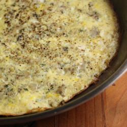 Mushroom-Shallot Frittata