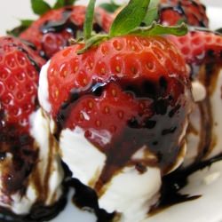 Creme Fraiche Strawberries