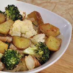 Roast Potatoes & Veggies