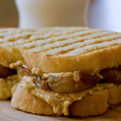 PB & Caramelized Banana Panini