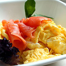 Scrambled Eggs with Smoked Salmon