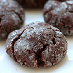 Vegan Chocolate Crinkle Cookies