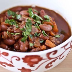 Kidney Beans Stewed in Red Wine