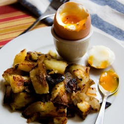 Soft Boiled Egg with Home Fries