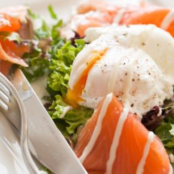 Smoked Salmon with Poached Egg